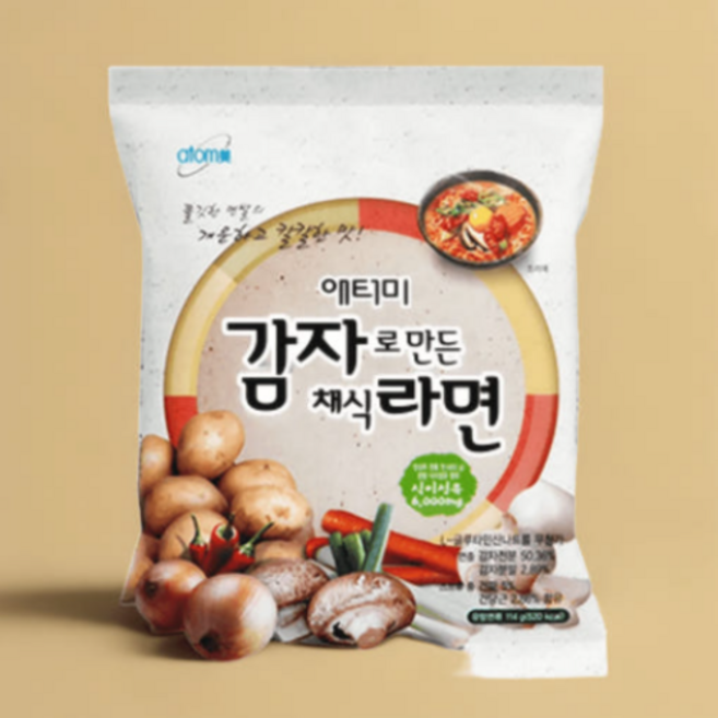 애터미 감자로 만든 채식라면 114g, 24개