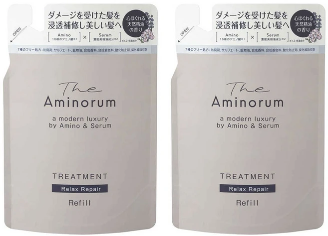 쿠마노 더 아미노룸 트리트먼트 릴랙스 리페어 리필용, 2개, 350ml - 쿠팡