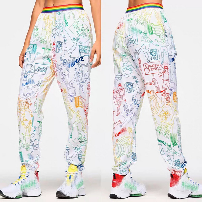 Merero ZW줌바룩 헬스복 레저스포츠복 댄스댄스스포츠 요가 스포츠 속건 슬랙스 힙합댄스복 에어로빅복 공연복 단체공연복