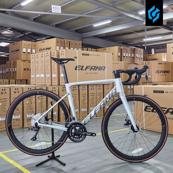 엘파마 New 로드너 Gen. 2 로드 자전거 700C 싸이클 완성차 본사직판 픽업센터 수령, 실버리, 1개, 490cm