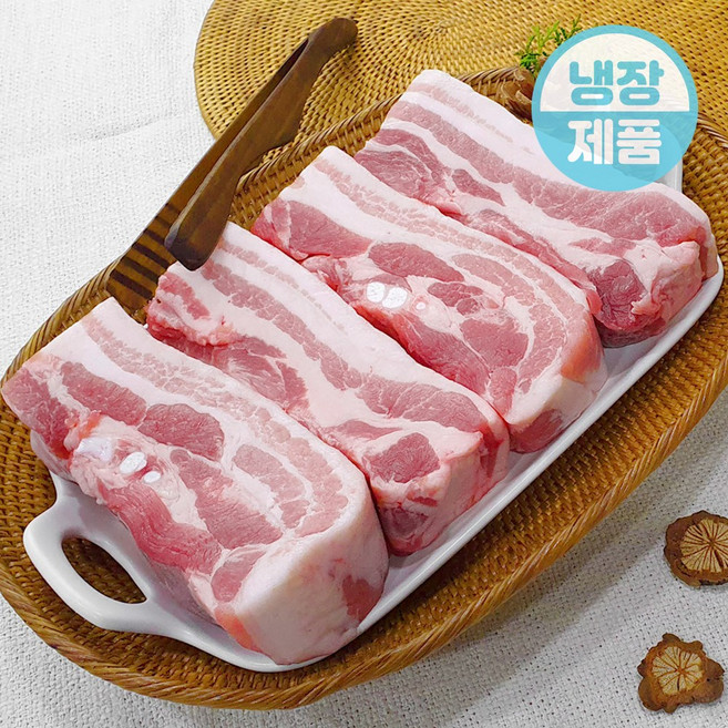 [오늘출고] 한돈 돼지고기 삼겹살 보쌈용 수육용 1kg 우시산한돈 냉장 더예쁜한우, 1개