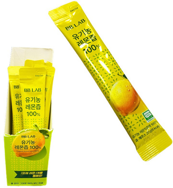 비비랩 유기농 레몬즙100%, 20g, 240개