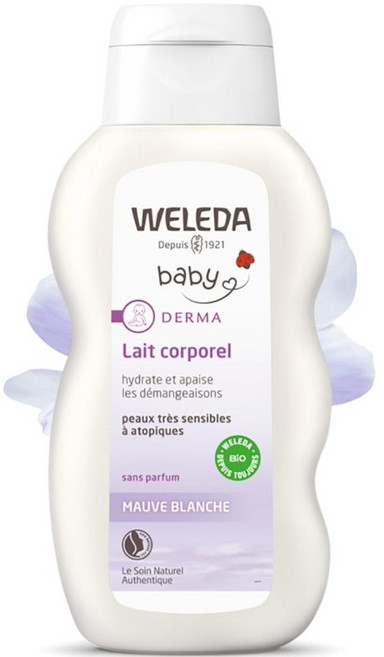 독일 벨레다 WELEDA 베이비 아기 더마 화이트 맬로 케어 바디로션, 6개, 200ml