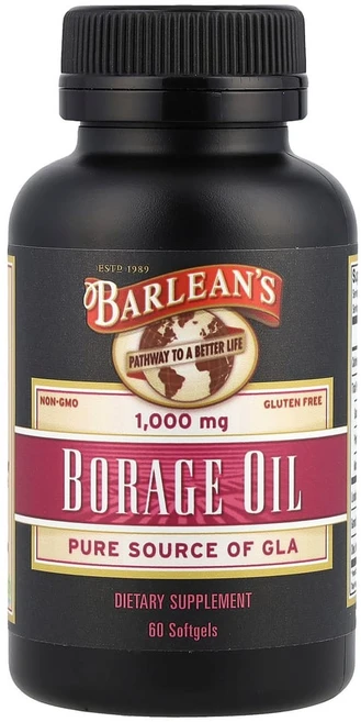 발린스 Barleans (발린스) 보리지 오일 60 소프트젤, 1개, 60정 - 쿠팡
