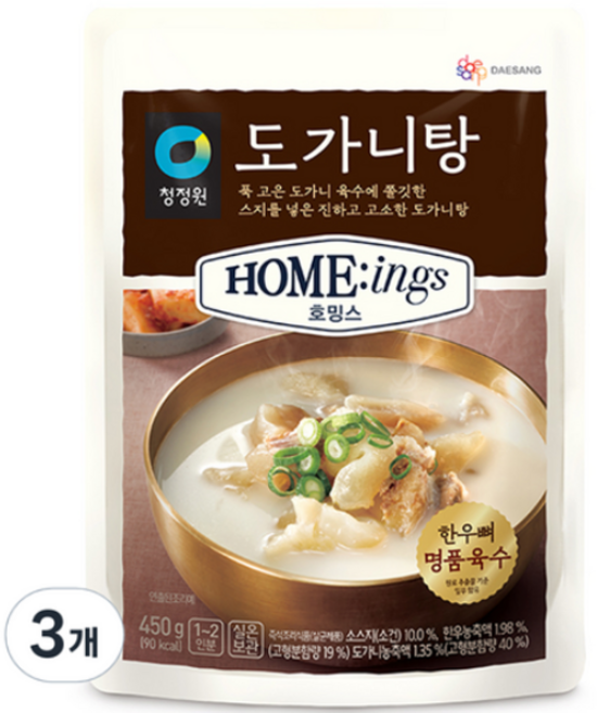 대상 청정원 호밍스 도가니탕, 450g, 27개