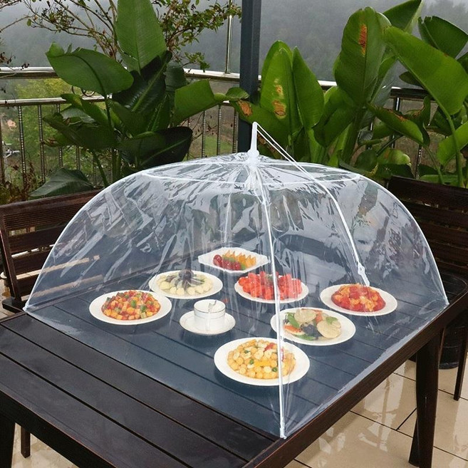 투명 음식 덮개 주방 커버 푸드 80x80cm 정사각형