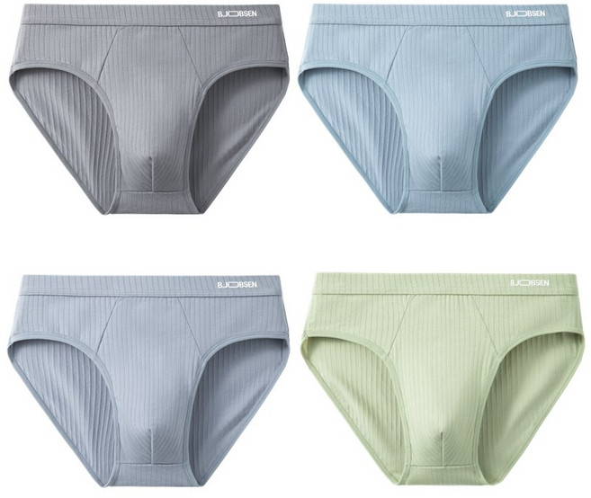 락해심 프리미엄 순면 남성 브리프 삼각팬티 4장 세트