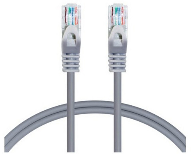애니포트 CAT5.E UTP 랜케이블 AP-5UTP-15M, 그레이, 1개, 15m