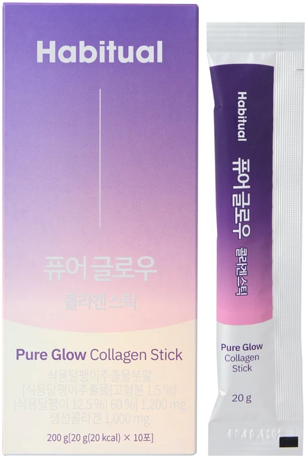 와이즐리 퓨어글로우 뮤신 콜라겐 키위맛 젤리 스틱, 200g, 1박스 - 쿠팡