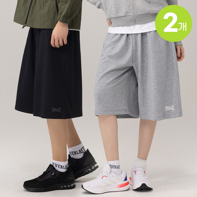 에버라스트 1+1 버뮤다 팬츠 벌룬 와이드 반바지