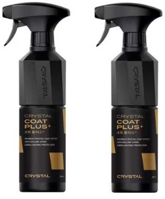 불스원 크리스탈 코트 플러스 500ml 차량용 유리막 코팅제, 2개