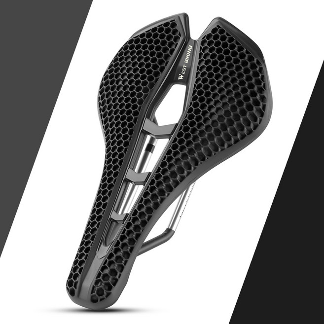 시그니처베이지 로드 MTB 자전거 안장 YPZ258, 1개, 블랙