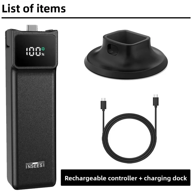 오즈모 포켓 3/4호환 5000mAh 배터리 핸들 확장 액세서리 미니 삼각대 모바일 보조, 04 Package 4, 01 China Mainland