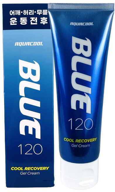 아쿠아쿨 블루 120 운동 헬스 전후 리커버리 젤 냉찜질, 1