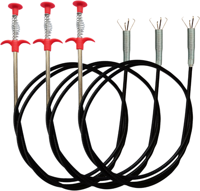 세면대 머리카락 막힘 뚫기 제거기, 3개