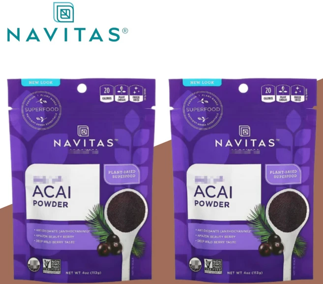 나비타스 아사이 베리 파우더 분말 113g 슈퍼푸드 2개 - 쿠팡