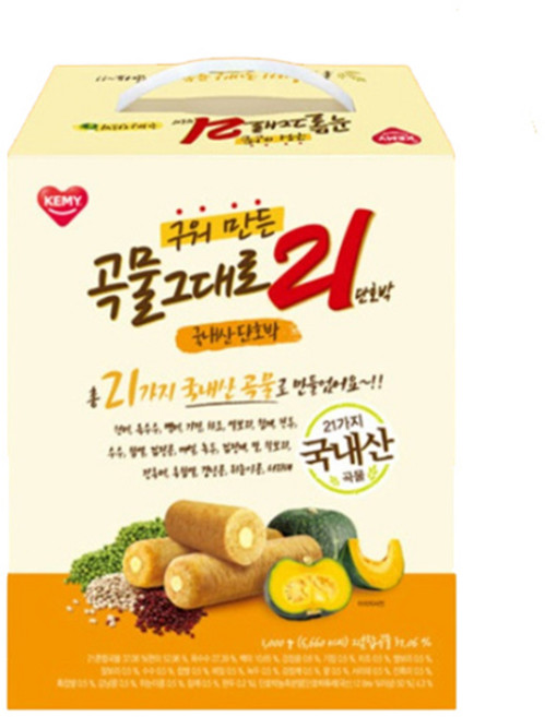 곡물그대로21 구워만든 곡물 그대로21 과자 단호박, 1kg, 1개