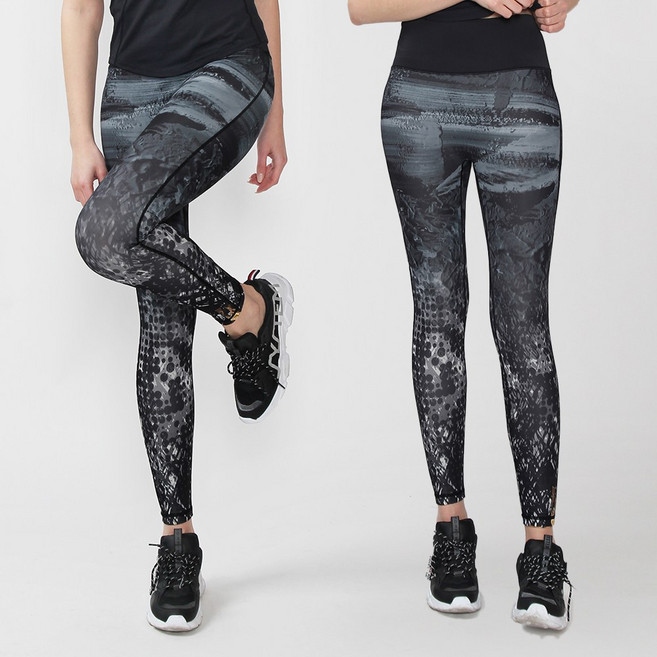 노와이존 여성 요가복 하의 필라테스 레깅스 9부 운동복 빅사이즈