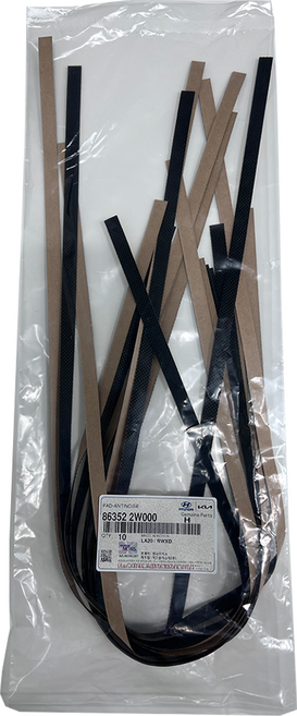 현대모비스 순정 안티노이즈 패드 방음 흡음 풍절음 차단 863522W000, 20개