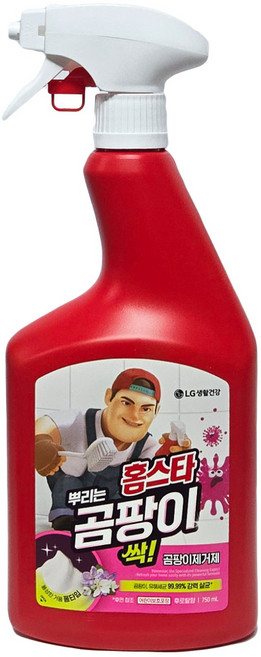홈스타 뿌리는 곰팡이 싹 후로랄향 세정제, 750ml, 1개