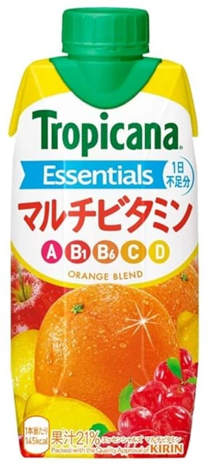 기린 트로피카나 에센셜스 멀티 330ml 12개 종이 팩 1일 부족분 5종 과즙음료 주스 - 쿠팡