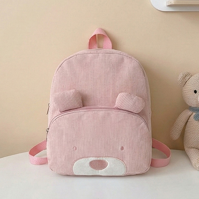 스토리원 U-SSBG049 키즈 코듀로이 곰돌이 미니 백팩