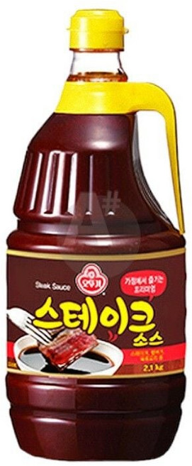 오뚜기 스테이크소스 2.1Kg 립 바비큐고기소스 업소용 iri605ON, 1g, 1개