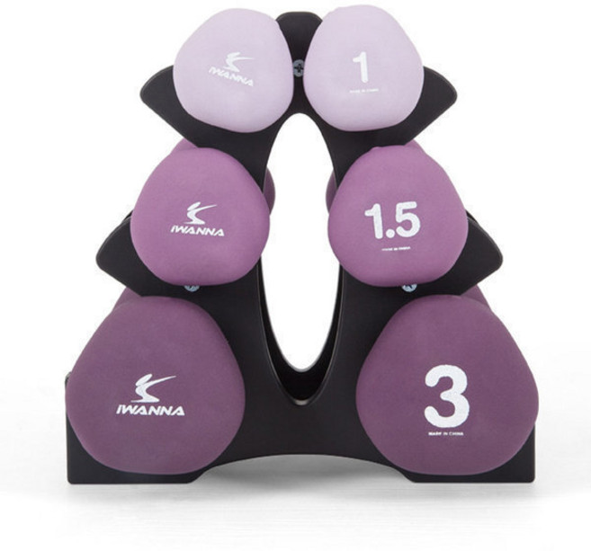 KOREA KOREA IW 네오프렌 아령세트덤벨세트 11kg세트, 단품, 1개