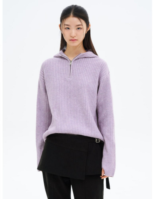 에잇세컨즈 8SECONDS 후드 반집업 풀오버 라벤더 1623156