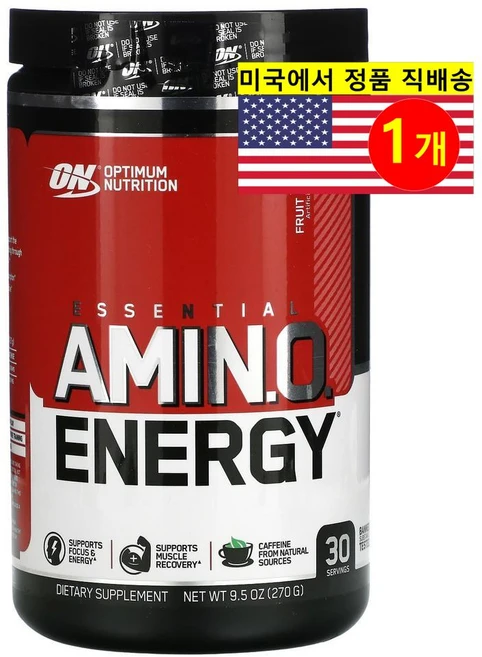 Optimum Nutrition 옵티멈 뉴트리션 EsSENTIAL AMIN.O. ENERGY 에센셜 아미노산 프루트 퓨전맛, 1개 - 쿠팡