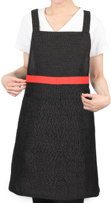 [ UAE341BK ] 검정색/검은색/통풍/망사/여름용/X형/치마형/어깨끈/작업용/식당용/가정용/앞치마, 검정, 1개