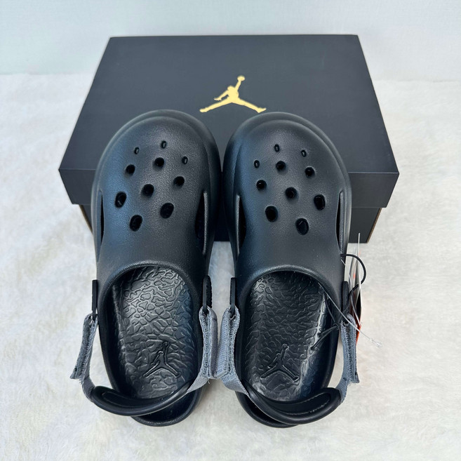 나이키 조던 키즈 하이드립 샌들 발편한 스트랩 아동 블랙 슬리퍼