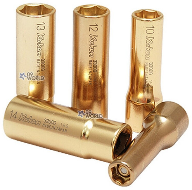 코켄 자석 롱핸드소켓 3300G 3/8인치 자석소켓 마그네틱 복스 핸드용 복스 소켓, 3/8 x 10mm, 1개