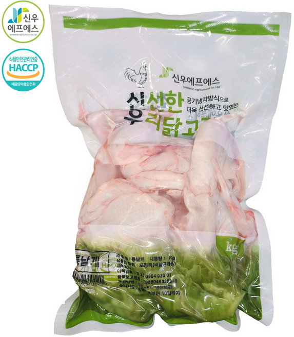 신우에프에스 냉장 닭날개 통날개, 1kg, 1개