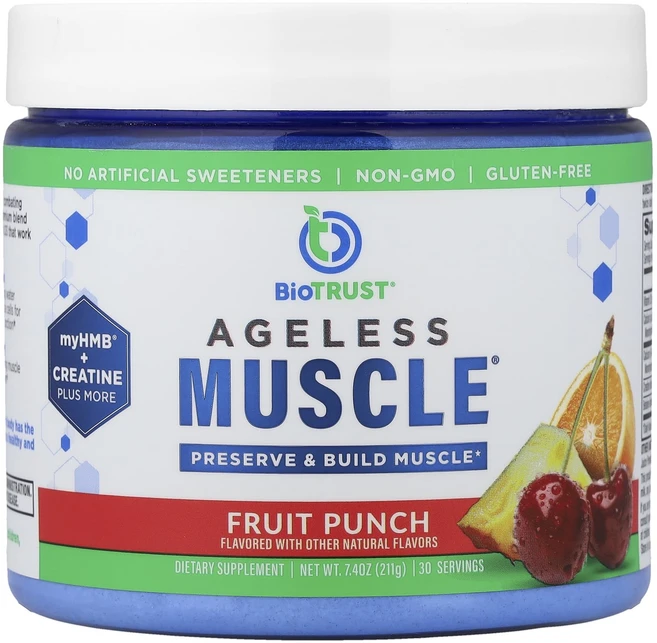 건강챙기세요 BioTRUST Ageless Muscle® 과일 펀치 211g(7.4oz) 백살까지오래오래, BioTRUSTAgelessMuscle과일펀치211g7, 211g - 쿠팡