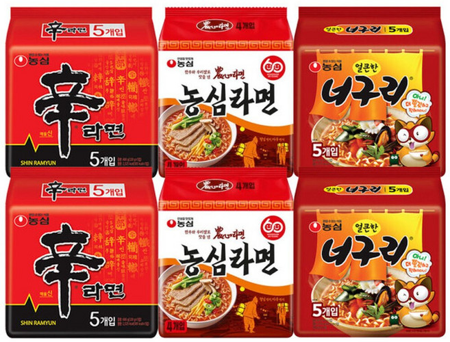 신라면 10입 + 너구리 10입 + 농심라면 8입, 신라면 10입 너구리 10입 농심라면 8입
