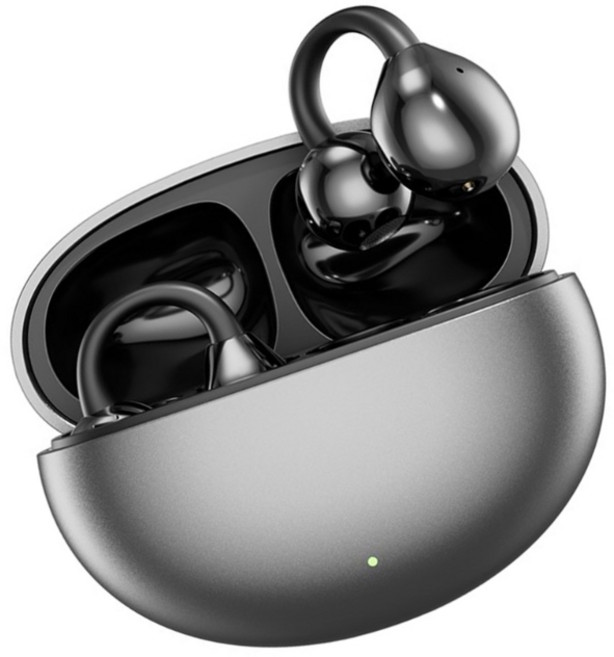 M91 Bluetooth 호환 이어폰 이어 후크 헤드폰 터치 제어 Hifi 스테레오 사운드 노이즈 취소 무선 이어 버드, Black