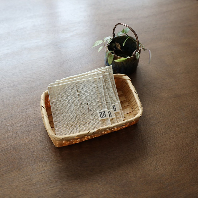 (삼베) 북덕방 수작업 삼베 티코스터 삼베 컵받침, 1개, 내추럴