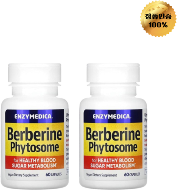 1+1 엔자이메디카 베르베린 파이토솜 캡슐 60정, 2개