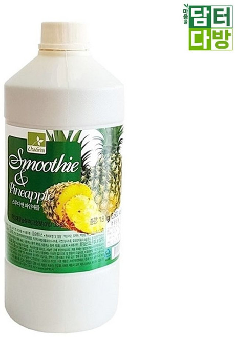 차그림 1.8kg 파인애플 스무디 음료베이스, 1개