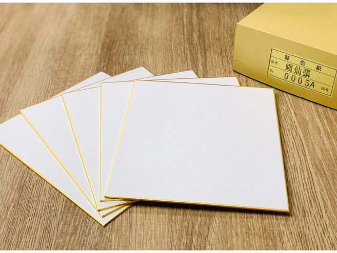 正大筆莊 日本畫仙板 18x21cm 簽名板 繪畫板 書法 國畫宣紙, 1個, 《0005A》10片