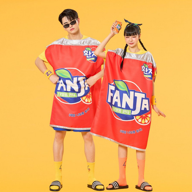 캔슈트 코스프레반티 바나나슈트 패러디반티 튀는반티 졸사컨셉 반티 할로윈 의상