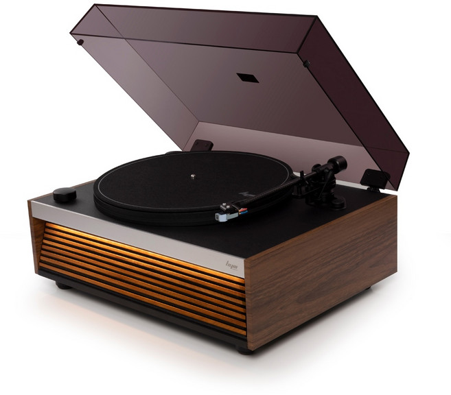 狄倫思 HIFI級黑膠唱片機 藍芽自帶氛圍燈, 沉穩胡桃色_Lumi, 沉穩胡桃色, lumi