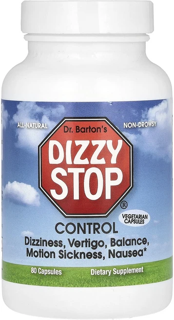 Dr. Barton's Dizzy Stop Control 캡슐 80정, DrBartonsDizzyStopControl캡슐80정, 1개 - 쿠팡