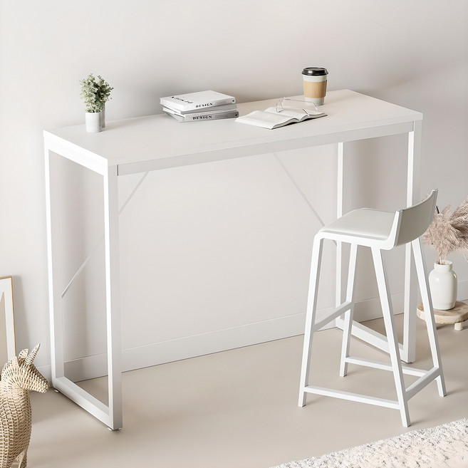 가구느낌 볼홈바 테이블, 화이트화이트