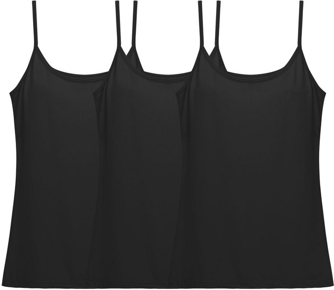 끈나시 밤부모달 여성끈나시 3매세트 여성 끈런닝 이너나시