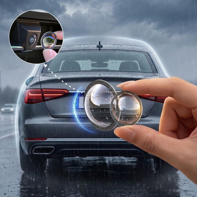 집공감 후방카메라덮개 렌즈커버 레인쉴드 후방카메라보호캡, 투명, 1박스