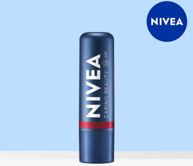 [니베아] 케어 앤 컬러 립밤 딥레드 4.8g 1개