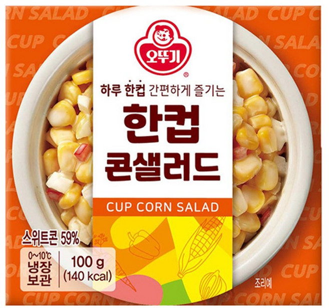 오뚜기 한컵 콘샐러드, 7개, 100g