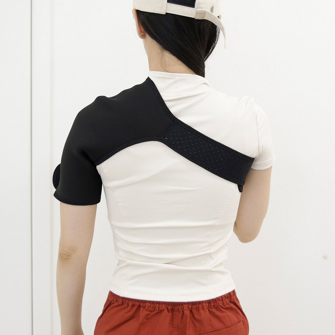 의사책 CB-M654 어깨보호대 1등급 신고 의료기기, 1개, 블랙